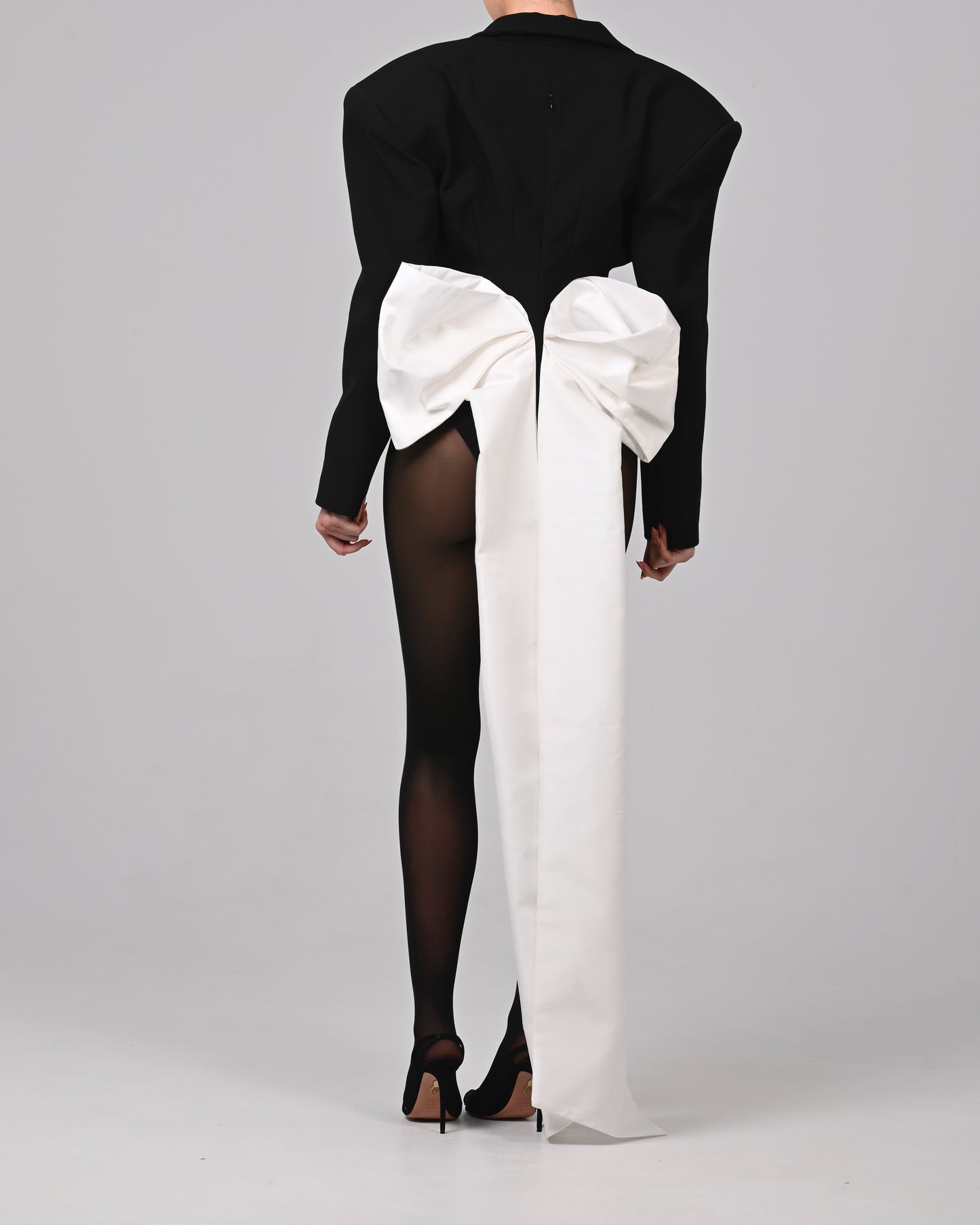 Rika Bow Romper in Ivory