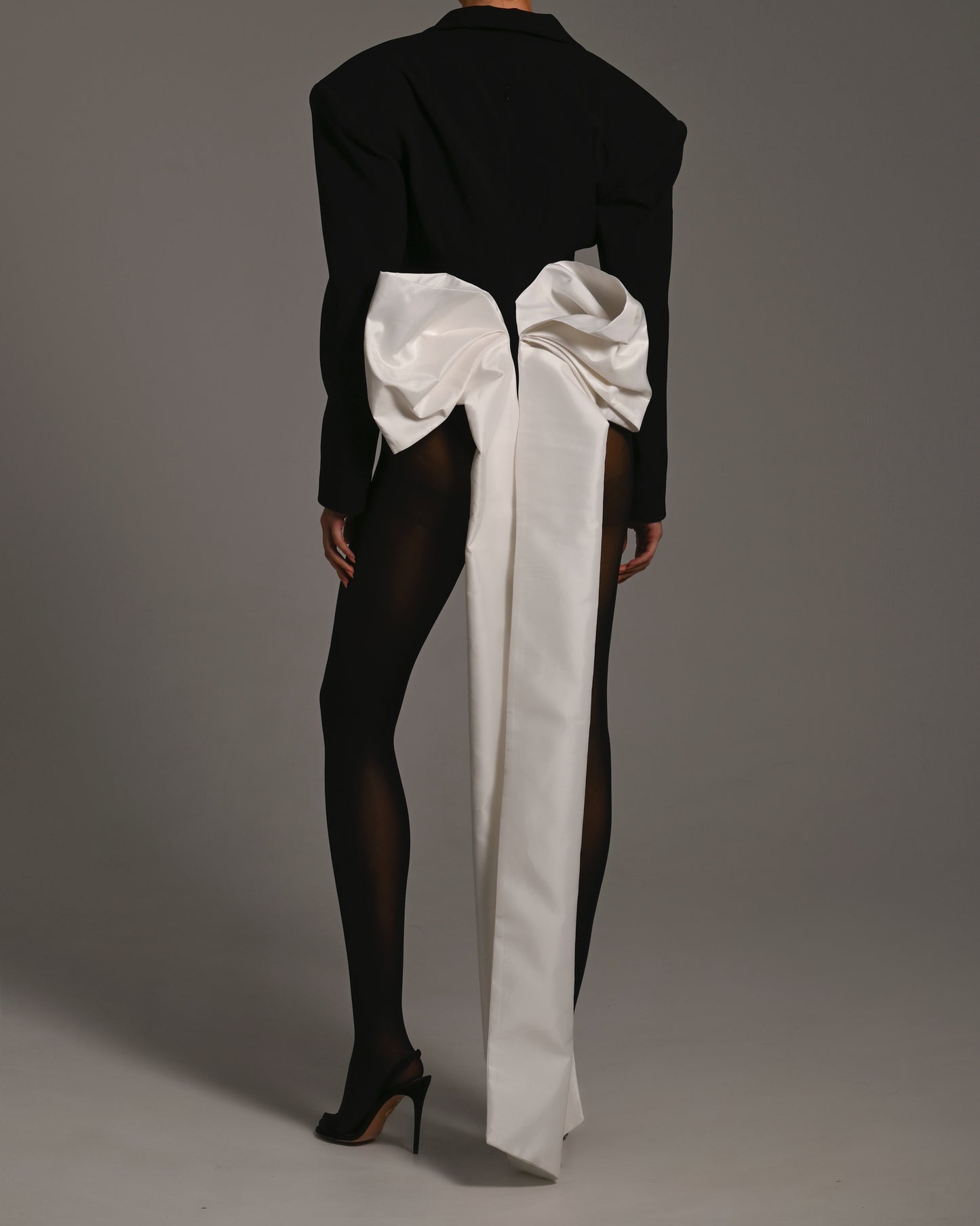 Rika Bow Romper in Ivory