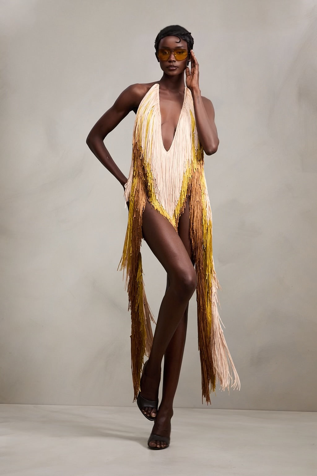 Zadie Dress in Desert Palm