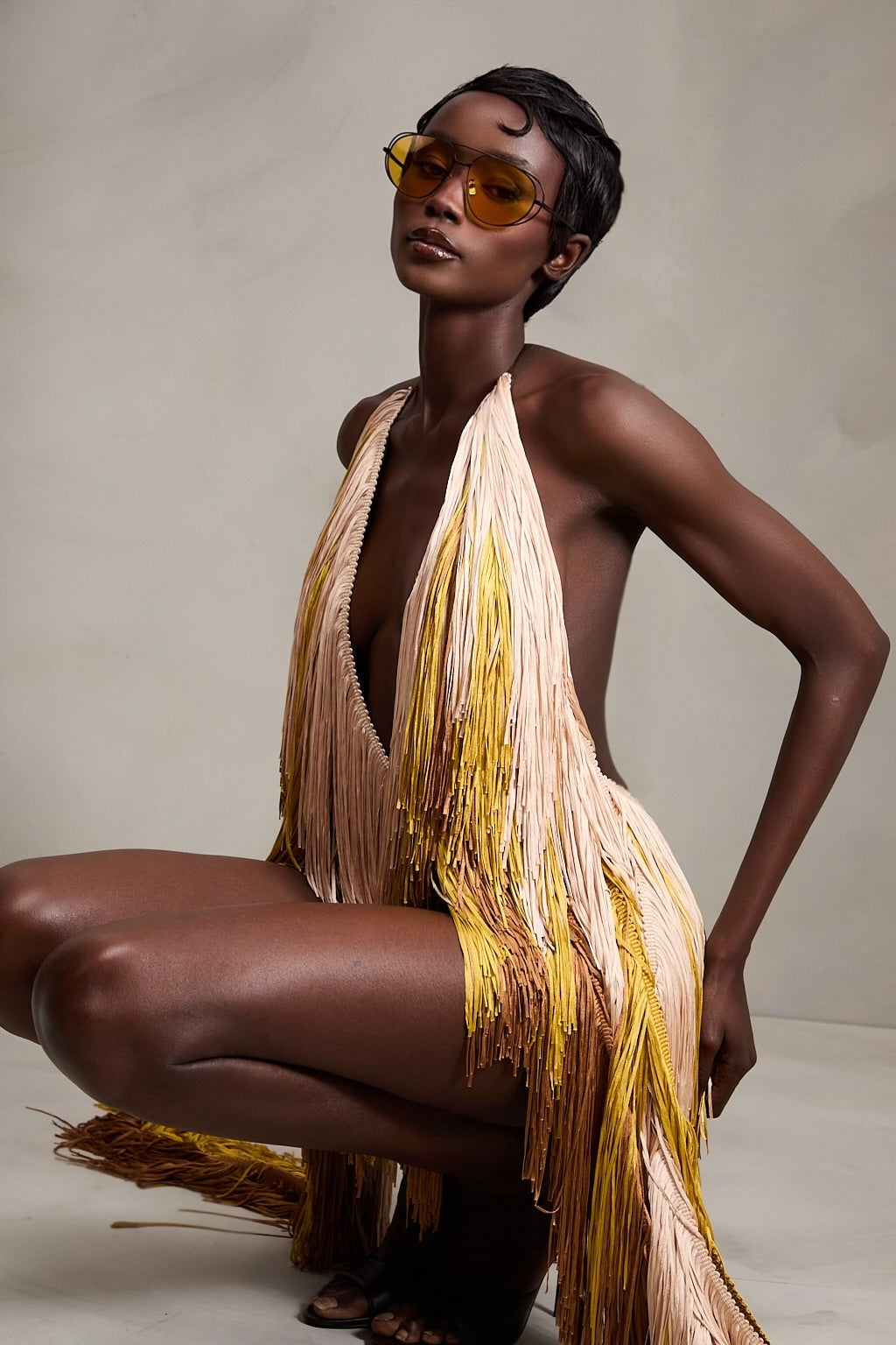 Zadie Dress in Desert Palm