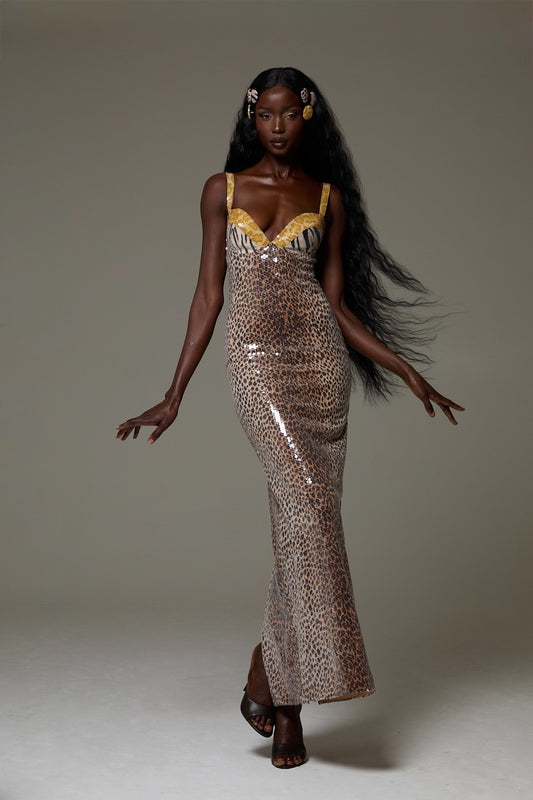 Sira Maxi Dress in Wild