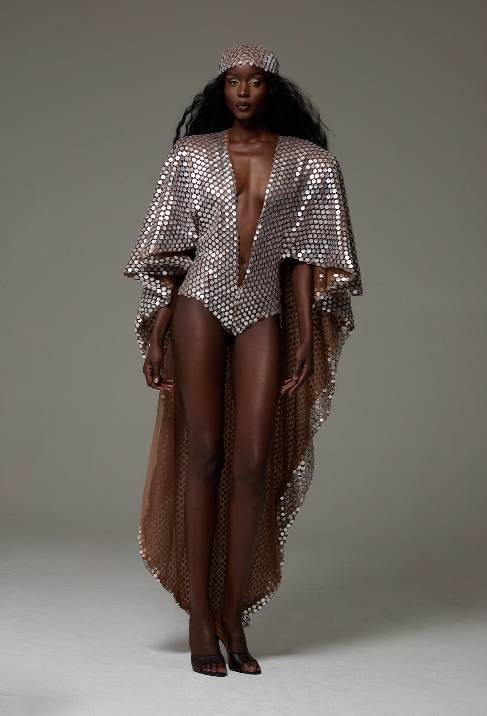 Petra Playsuit & Headscarf in Sterling