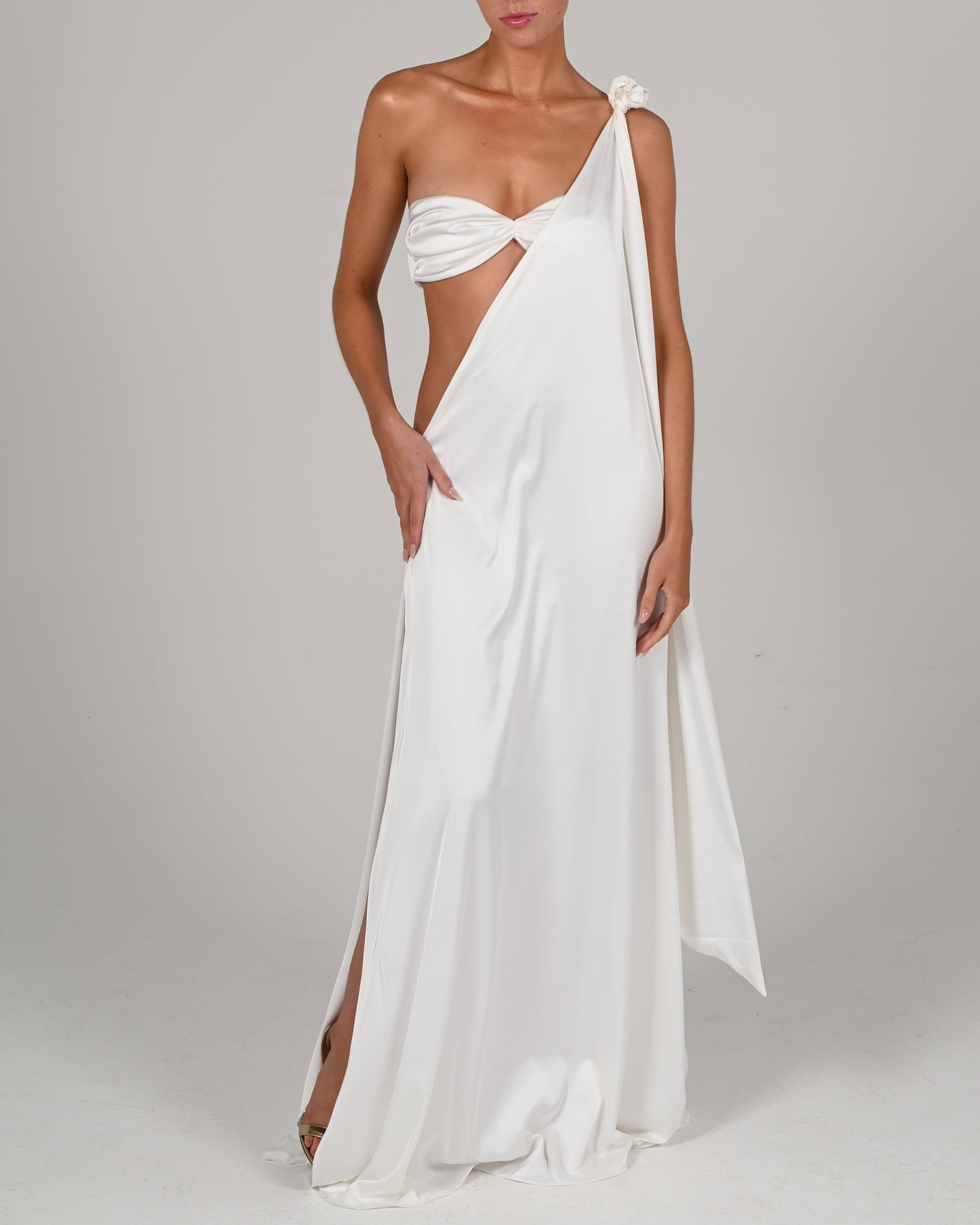 Anthia Maxi Dress in Ivory (Ready to Ship)