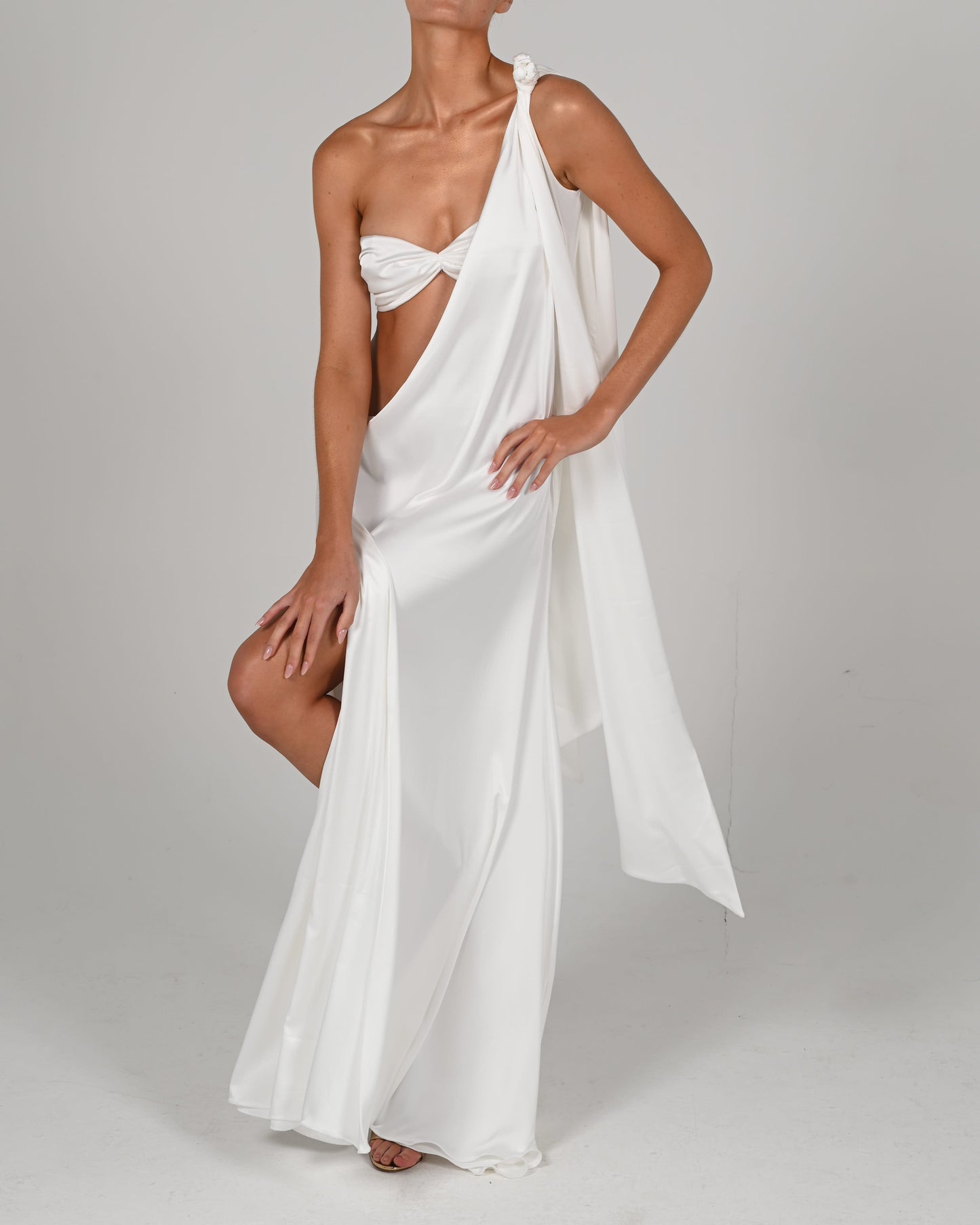 Anthia Maxi Dress in Ivory (Ready to Ship)