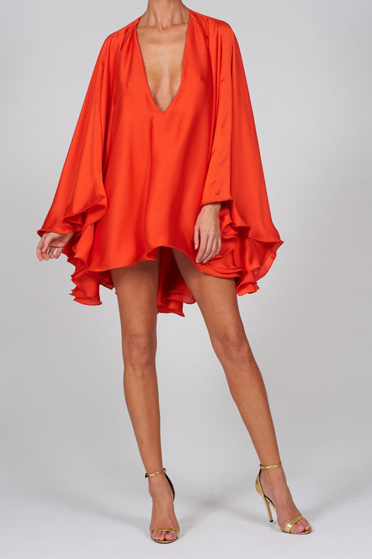 Lorena Dress in Candy Apple