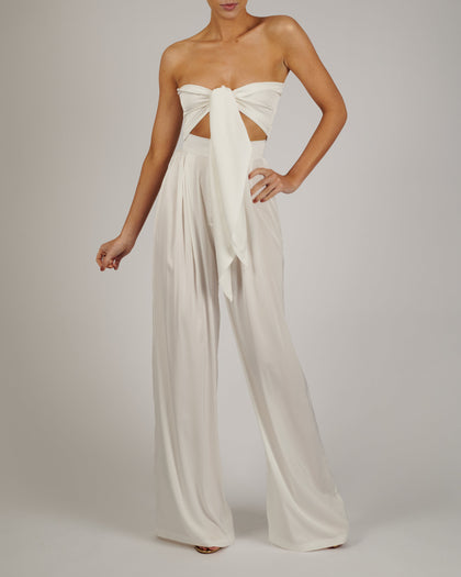 Natasha Trousers and Bandeau in Ivory