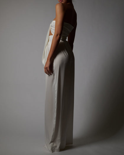 Natasha Trousers and Bandeau in Ivory