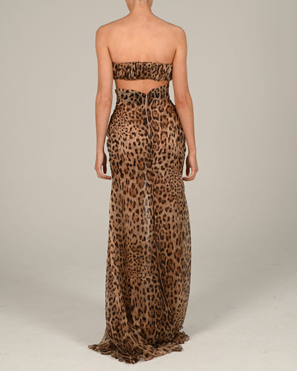 Anthia Bralette in Leopard Silk
