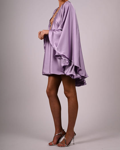 Lorena Crystal Dress in Lilac