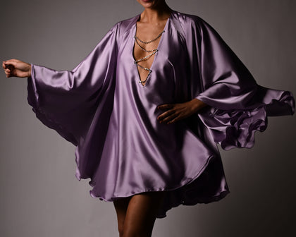 Lorena Crystal Dress in Lilac