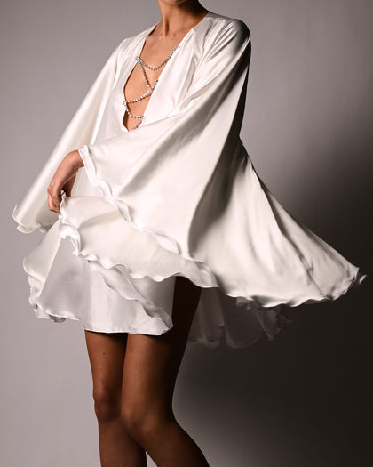 Lorena Crystal Dress in Ivory