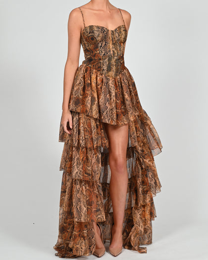 Dolce Frill Dress in Python