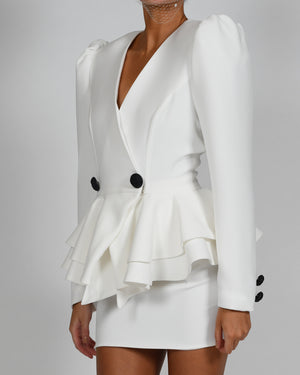 Libby Jacket and Mini Skirt in Ivory