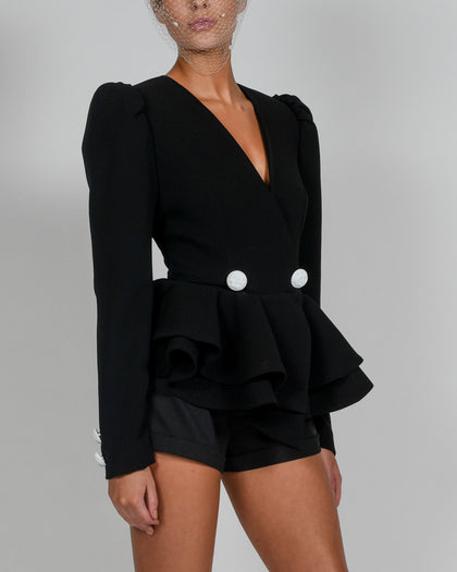 Libby Jacket and Shorts in Black