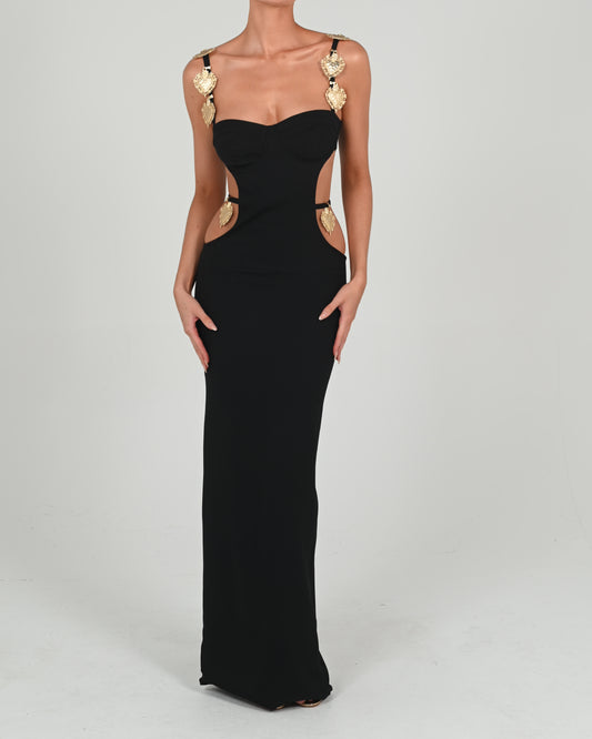 Amora Maxi Dress in Black Ready To Ship
