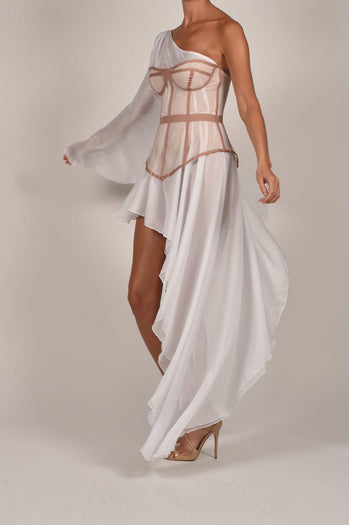 Evangeline Dress in White