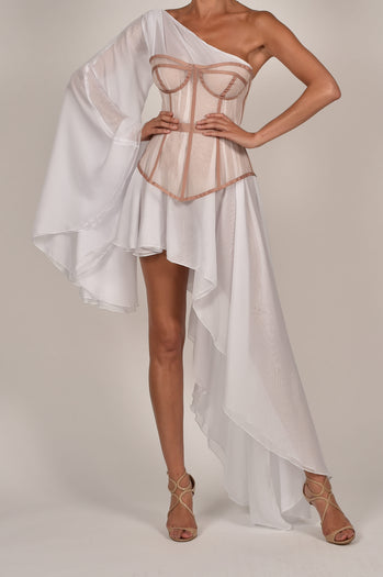 Evangeline Dress in White