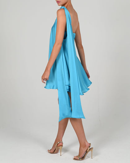 Anthia Dress in Turquoise