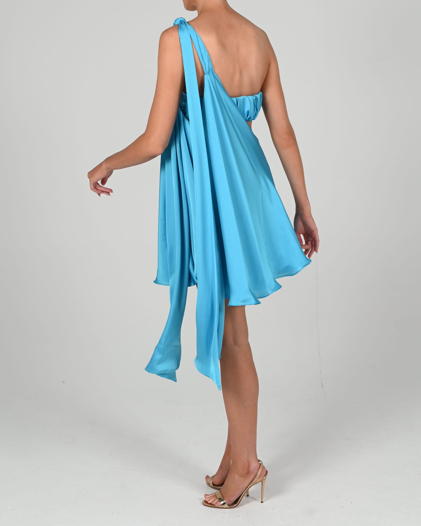 Anthia Dress in Turquoise
